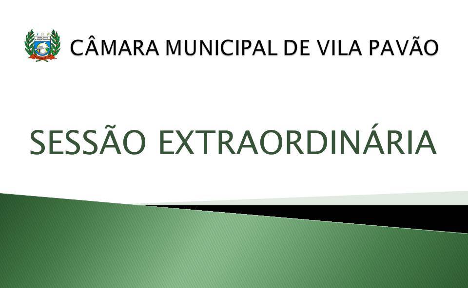 NOTÍCIA: Câmara de Vila Pavão realiza sessão extraordinária nesta terça-feira (30), às 12h. Acompanhe!