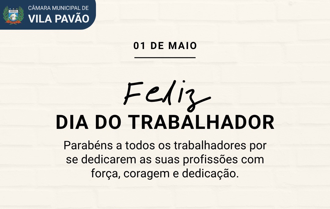 Imagem da notícia: 1° de maio: feriado nacional do Dia do Trabalho