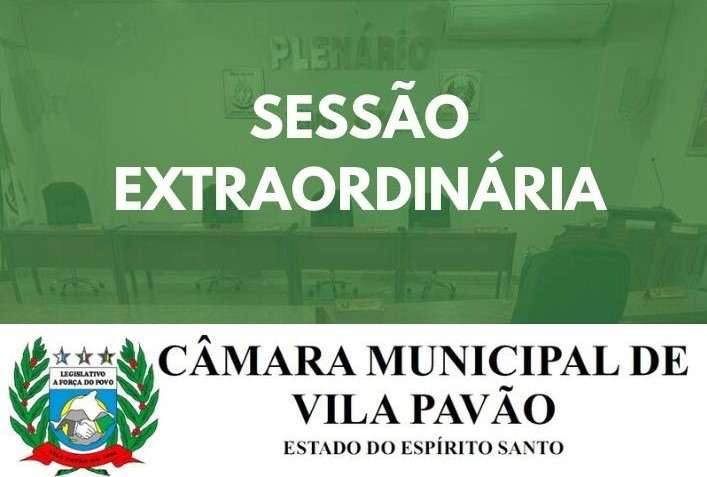 Câmara de Vila Pavão realiza sessão extraordinária nesta quarta-feira (21)